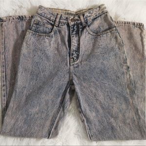 High waist Jordache Acid Wash blue Jeans size 5/6